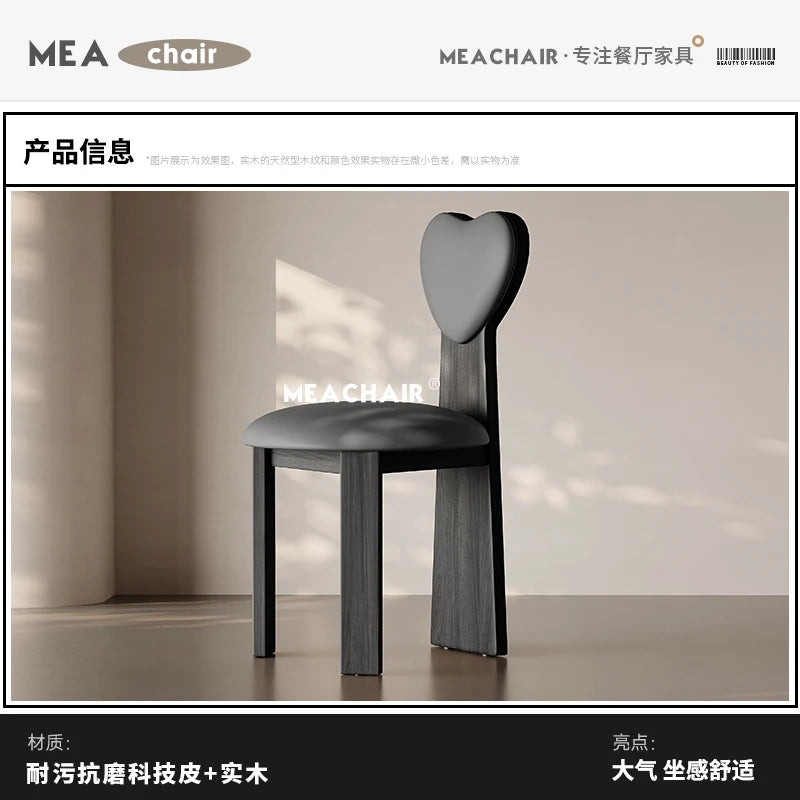 Italian Solid Wood Chair Dining French Home Makeup Chinese Antique Back Chair Single Hotel Dining Silla Comedor Furniture