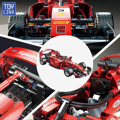 455PCS F1 RC Race Cars Sets MOC Remote Building Blocks Control Car DIY Kits Building Toys for Kids Christmas Halloween Gifts
