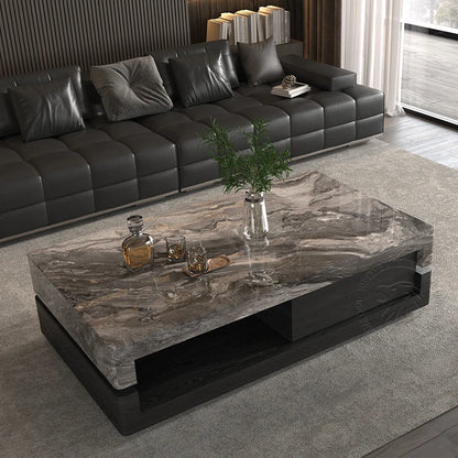 Drawers Minimalist Coffee Table Wood Modern Decoration Space Coffee Table Saving Aesthetic Mesas Bajas Postmodern Furniture