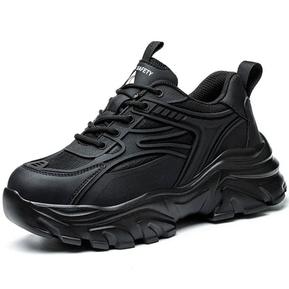 Women Safety Shoes For Work Safety Boots Breathable Steel Toe Puncture Proof Sport Work Sneakers Construction Tactical Boots
