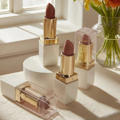 Pearlescent Purple Glitter Velvet Lipstick Waterproof Lasting Fine Shimmer Nourishing Diamond Lipstick Women Makeup...