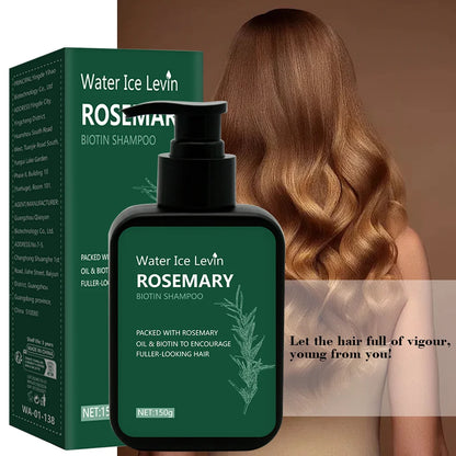Rosemary Biotin Shampoo Hair Growth Deep Cleansing Scalp Care Oil Control Strengthening Hair Root Shampoo 150ml | Kimlud...