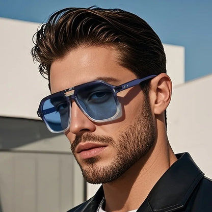 New Oversized Sunglasses Women Men Trendy Vintage Hip Hop Square Sun Glasses Female Eyewear UV400 Glasses | Kimlud...