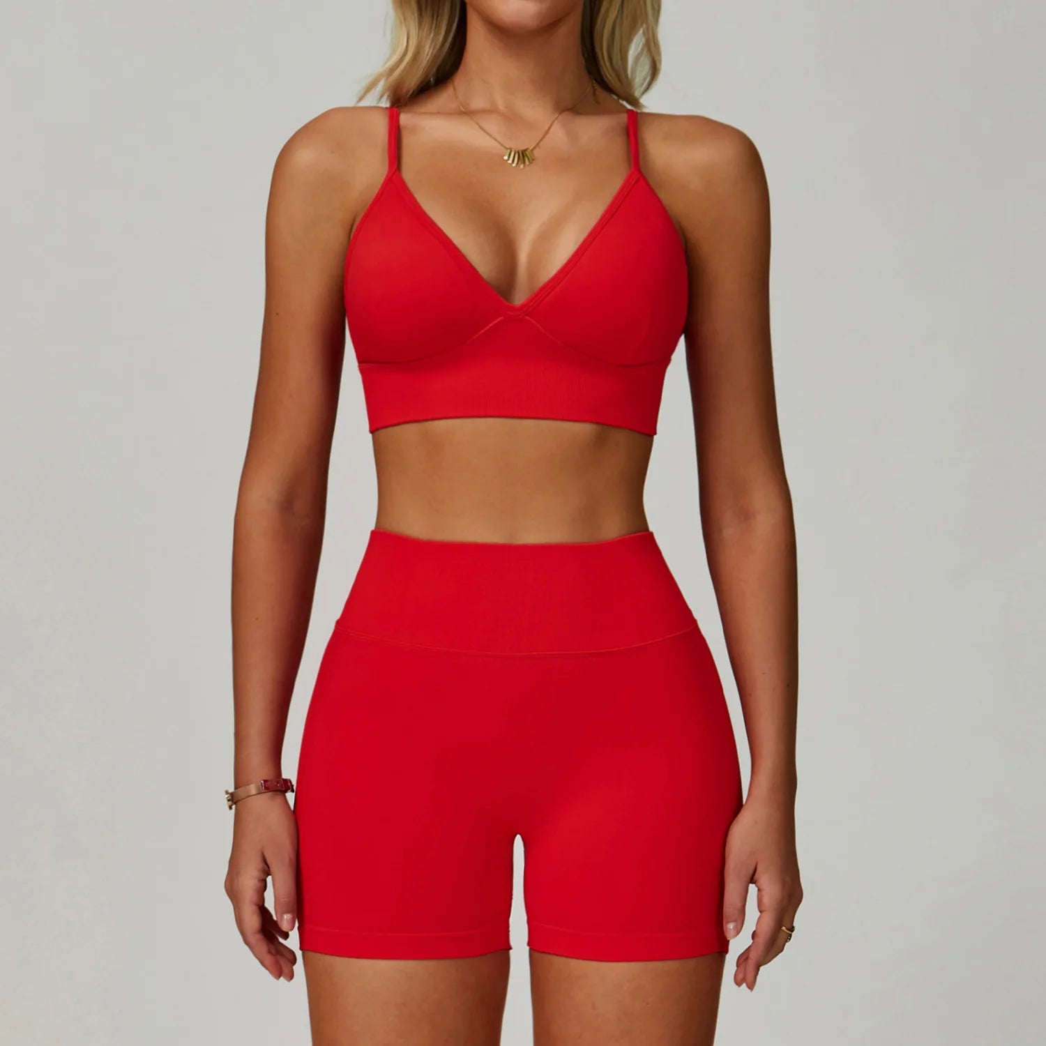 2/3PCS Seamless Sport Yoga Set Women's Breathable High Waist Fitness Sportwear Women Sports underwear Set Gym Workout Clothes - Kimlud