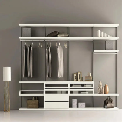 Aluminium Small Bedroom Wardrobe Design Wall Mounted Modular Wardrobe Kid Furniture Shoe Cabinet Portable Closet Wardrobe - Kimlud