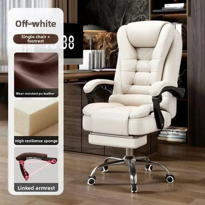 European Style Computer Office Chairs Home Reclining Backrest Adjustable Ergonomic Lift Swivel Chair Modern Office Boss...