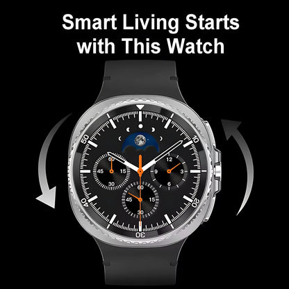 New Smart Watch 8 classic Rotating Dial AMOLED HD Screen Men's GPS NFC Sport modes Fitness Heart Rate Bluetooth Call Smart Watch