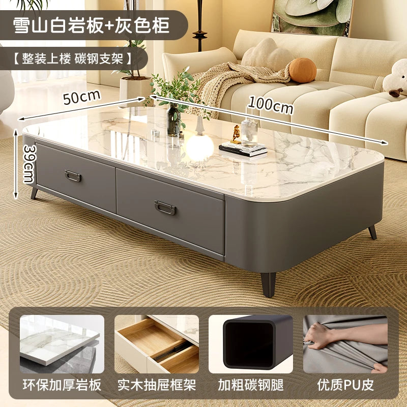 Cheap Cute Coffee Table Clear Simple Designer Modern Luxury Decoration Side Table Writing Mesas Bajas Living Room Furniture - Kimlud