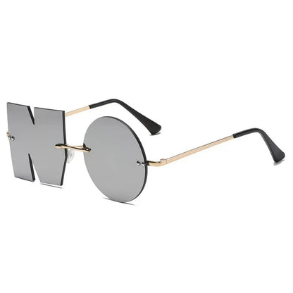 “NO”！ Styling Sunglasses FASHION Sunglasses Metal Eyeglass Frame Colorful Eyeglass Lenses Alien Glasses | Kimlud...