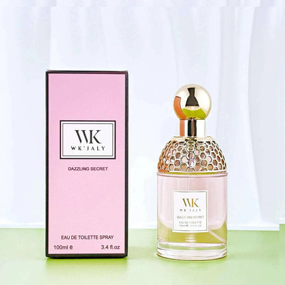 WK JALY Dazzling Secret Eau De Toilette Spray, With Notes of Vanilla , Musk, violet, woody, Long Lasting Fragrance,100ml/3.4 oz