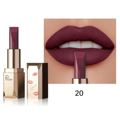 Matte silky velvet lipstick, durable, waterproof and sweat resistant, suitable for daily makeup, Valentine's Day to send female