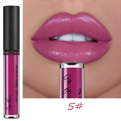 12 Colors Sexy Women Lipstick Waterproof Long Lasting Moist Lip Gloss Vivid Colorful Lipgloss Women Makeup maquiagem - Kimlud