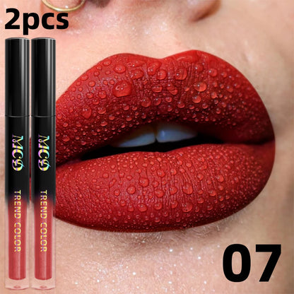 19 Colors Matte Velvet Lip Gloss Waterproof Liquid Lipstick Nude Black Lips Tint Makeup Lip Glaze Cosmetics Red Lip...