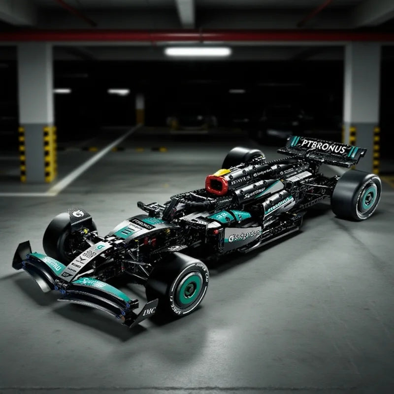 2025 New F1 W14 Racing Car Building Blocks Set 1420PCS Compatible MOC Vehicle Model DIY Holiday Toys Gifts Kids Boys Racing Fans