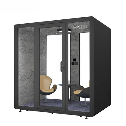 Business Negotiation Soundproof Booth High Privacy Acoustic Meeting Pod Customized Luxury Finish For High-End Hotel Business
