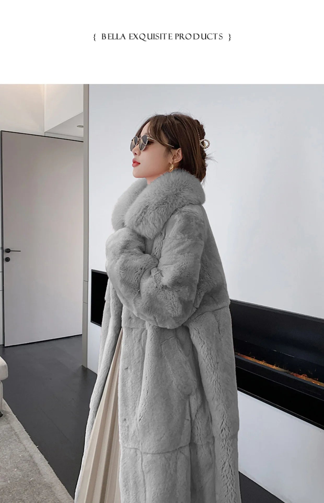 5XL Oversized Autumn Winter Faux Fur Coat Women Loose Long Plush Jackets Thick Warm OverCoat Female  Large Fur Collar Parka 2023