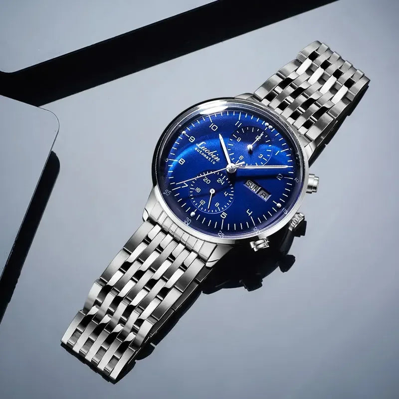 Mens Fashion Mechanical Watches Business Automatic Wristwatch Stainless Steel Luminous Designer Clock Reojes De Hombre...
