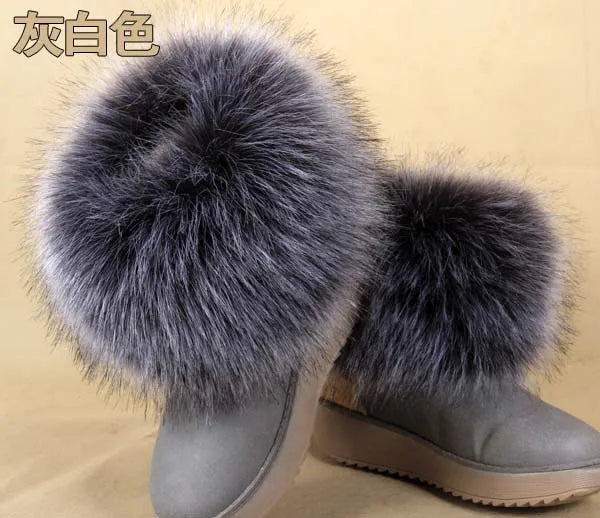 Luxury Faux Fur Fox Artificial Raccoon Shoes Cover Leg Warmers Ankle Boots Feet Cuffs Socks Cover Shoes Sleeve Elastic DIY - Kimlud