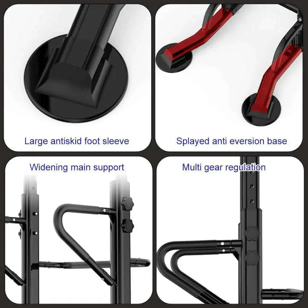 Power Tower Pull Up&Dip Station Height Adjustable Strength Training Workout Equipment for Home Gym