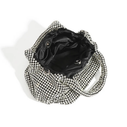 Handle Rhinestones Evening clutch Bag Purses and handbag luxury Designer hobo shoulder bag Shiny Crystal Clutch purse bucket bag