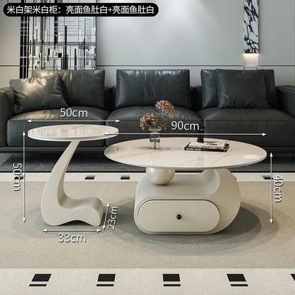 Drawers Aesthetic Coffee Table Minimalist Storage Simple Italian Coffee Table Writing Service Mesa Auxiliar Home...