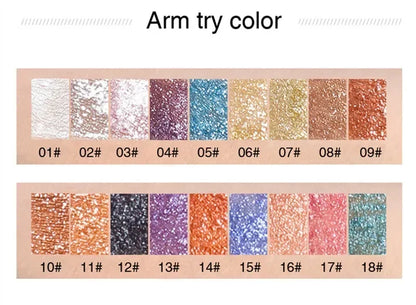 New Make Up Liquid Eyeshadow Waterproof Glitter Pigments Purple Gold Metalic Women Beauty Gel Eye Shadow Cream 18 Colors...