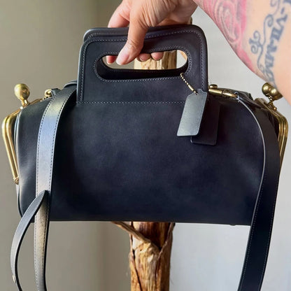 Luxury Retro Clip Handbag Luxury Designer Frame Handbag Large Capacity Zippered Crossbody Bag Fashion Women's Box Bag |...