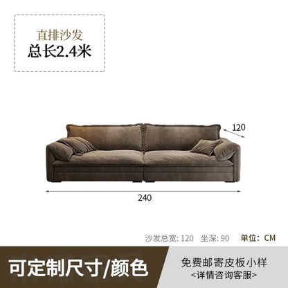 Italian Minimalist Living Room Sofas Modern Simple Straight High Quality Sofa Luxury Design Muebles Chinese Style...