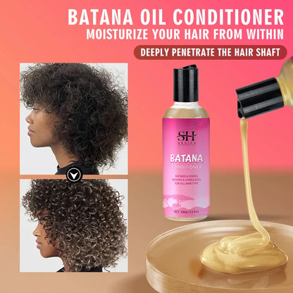 Batana Hair Growth Shampoo Conditioner Set Anti Hair Loss Treatment for Men Women Fast Thicken Regrowth Oil Beauty...