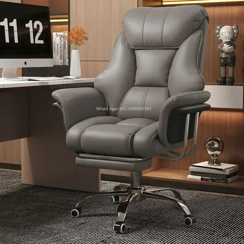 Office Chair Boss Chair, Home Office Computer Comfortable Sofa, Study Room Can Lay Down and Rotate Gaming Chair | Kimlud...
