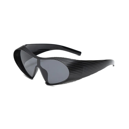 New Alien Uv Resistant Sunglasses, Punk Goggles, Futuristic Y2k Large Frame Integrated Sunglasses 7751 | Kimlud Outdoor...