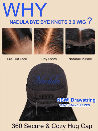 Nadula 7x5 Bye-Bye Knots Burmese Curly Glueless Wig with Finger Coil Ends No Slip Put On and Go Spiral Curls Human Hair Wigs