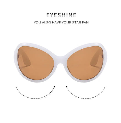 Fashion Luxury Brand Oversized Oval Y2K Punk Sunglasses Men Women Trend Hip Hop Personality Outdoors Driving Sunglasses UV400 - Kimlud
