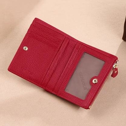 GERUOLA Wo's RFID Blocking Wallet - Slim Lightweight 2-in-1 Zippered Card Holder & Coin Purse, Foldable Compact Design...