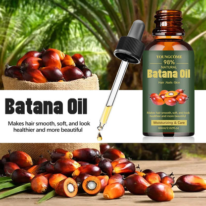 Natural Batana Oil For Hair Growth Pure Batana Oil Hair Shine Strengthen For Women Prevent Hair Loss Eliminate Split...