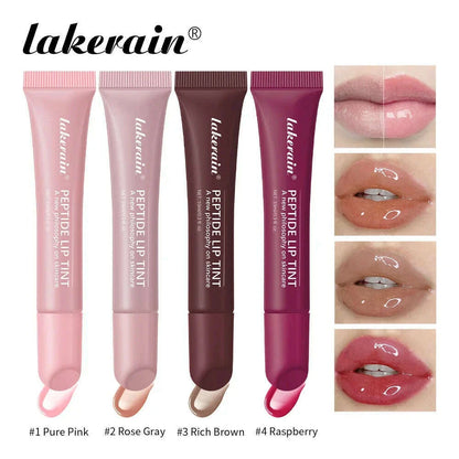 10ml Mirror Lip Glaze Moisturizes Jelly Lip Enrichment Oil Lasting Water Light Glass Lip Oil Remove Line Lip Protection Serum