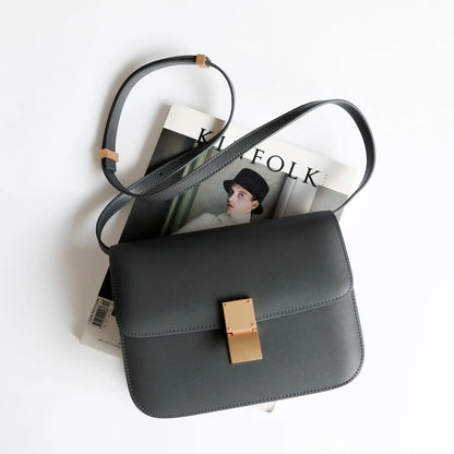 UBELLIN Large Women Handbag Bag Single Flap Lock Fashion Interior Compartment Solid Luxury Shoulder Bags Handbags 2024 - Kimlud