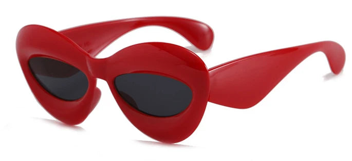 Candy Color Sexy Lip Y2k Cat Eye Sunglasses For Women Luxury Brand Yellow Blue Gradient Sun Glasses Men Punk Hip Hop...