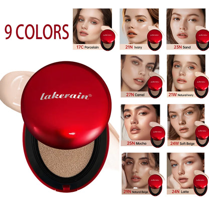 Sunscreen Cushion Foundation Fit Cushion Foundation Full Coverage Waterproof Long-lasting Concealer Long-lasting Makeup...