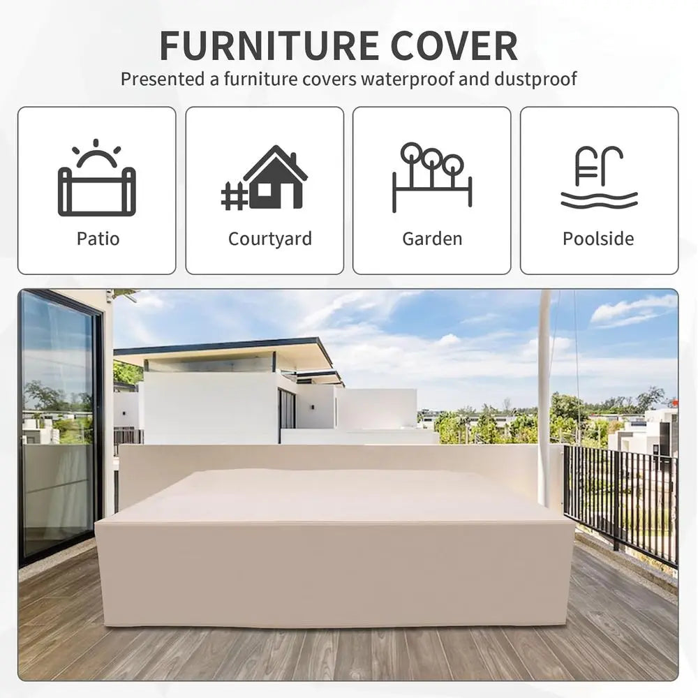Gray Outdoor Patio Sectional Sofa Set with 7 Pieces, Washable Cushions, PE Wicker Rattan Furniture | Kimlud Outdoor...