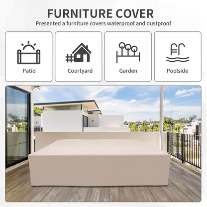 Gray Outdoor Patio Sectional Sofa Set with 7 Pieces, Washable Cushions, PE Wicker Rattan Furniture | Kimlud Outdoor...