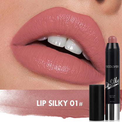 Matte Lipstick Pencil Waterproof Long Lasting Non-Stick Cup Lip Stain Tint Cosmetic Nude Lipstick Pen Makeup Maquillage