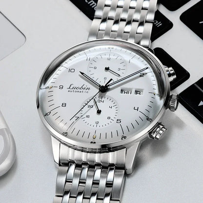 Mens Fashion Mechanical Watches Business Automatic Wristwatch Stainless Steel Luminous Designer Clock Reojes De Hombre...