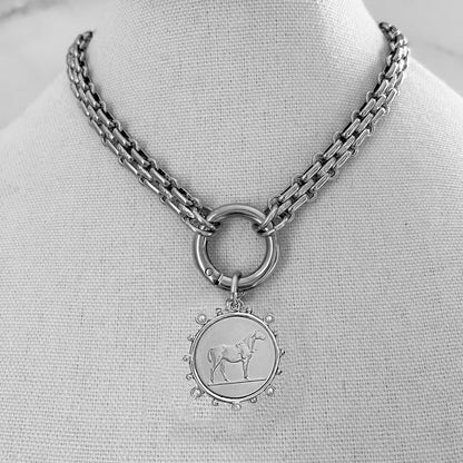 Exaggerated Lady Luxury virgin mary jesus catholic statues Necklace for Women Chokers Accessories Jewelry Gifts...