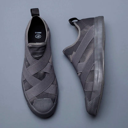 New Breathable Men's Canvas Shoes Spring 2025 Flats Youth Casual Shoes Soft Bottom Vulcanized Students Shoes BD8817