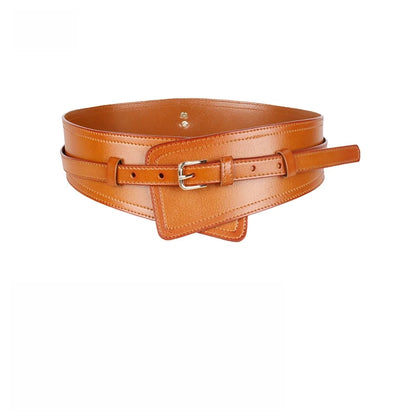 Real Leather Wide Waistband Fashion Versatile Decoration Waist Accessories Women's Waist Seal Dress Coat Pure Cowhide...