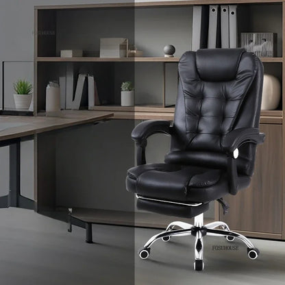 European Style Computer Office Chairs Home Reclining Backrest Adjustable Ergonomic Lift Swivel Chair Modern Office Boss...