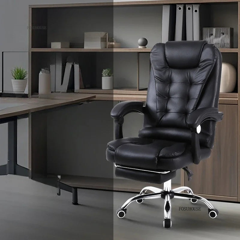 European Style Computer Office Chairs Home Reclining Backrest Adjustable Ergonomic Lift Swivel Chair Modern Office Boss...