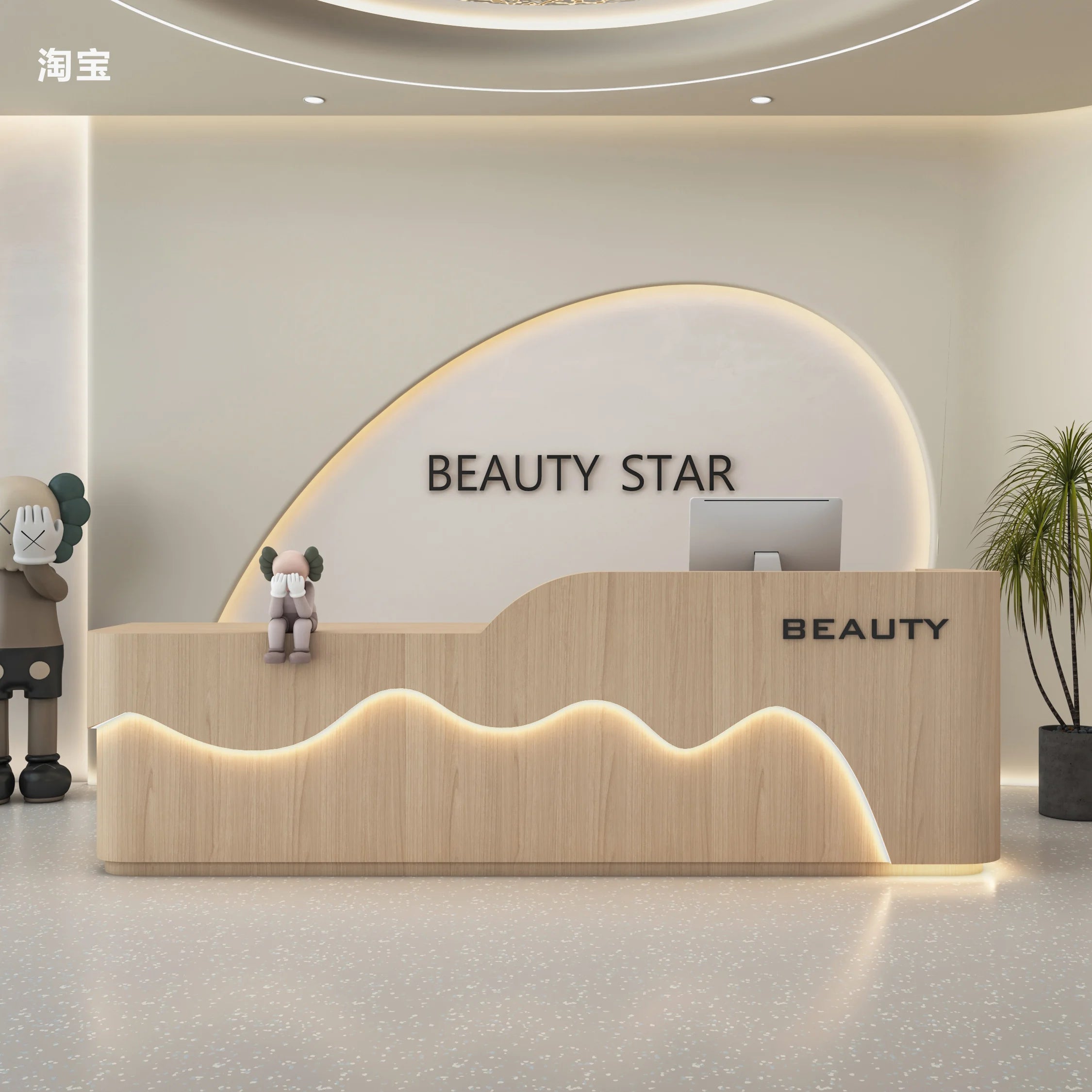 Executive Curved Reception Desks White Design Best Display Reception Desks Shelves Beauty Comptoire Accueil Commercial Furniture