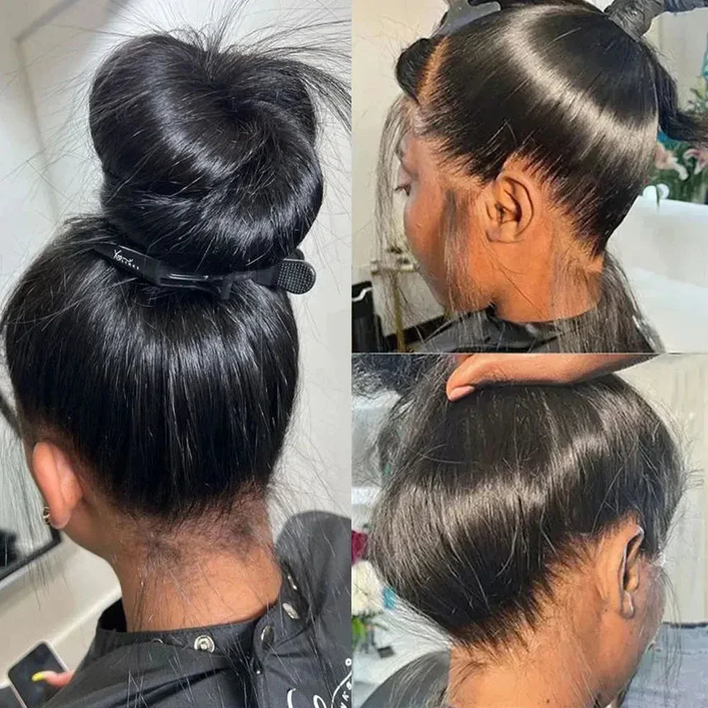 200% Highlight Ombre Straight 13x6 Hd Lace Frontal Wig Human Hair Colored Blonde 40Inch 360 Full Lace Front 100% Human Hair Wigs - Kimlud